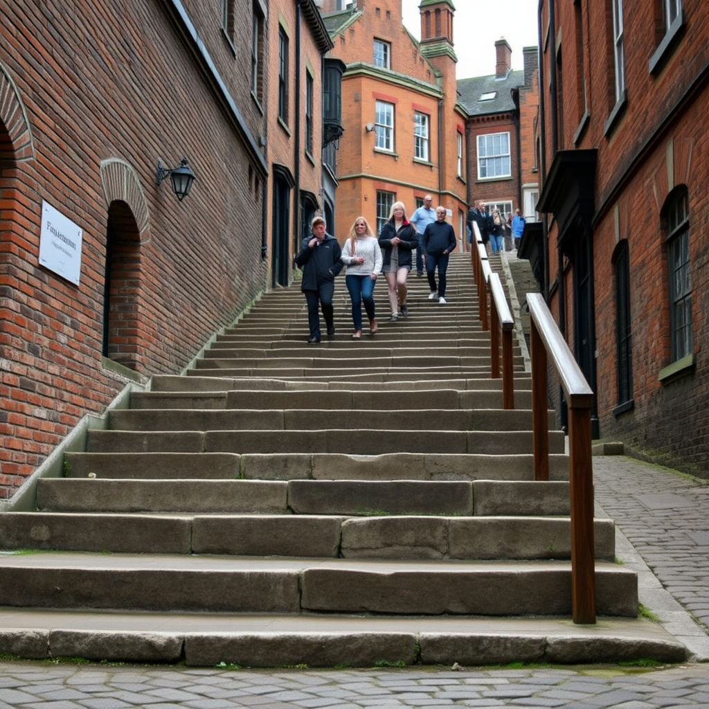 11 before and after pictures as Nottingham's medieval Long Stairs reopen after almost 100 years